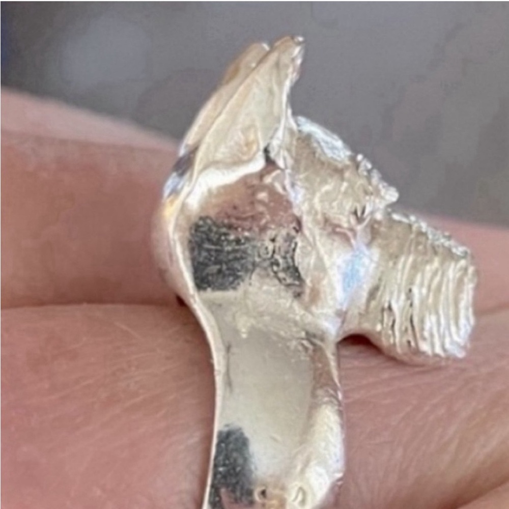 Sterling Silver 925 “Scottie” Scottish Terrier Ring - Picture 3 of 4